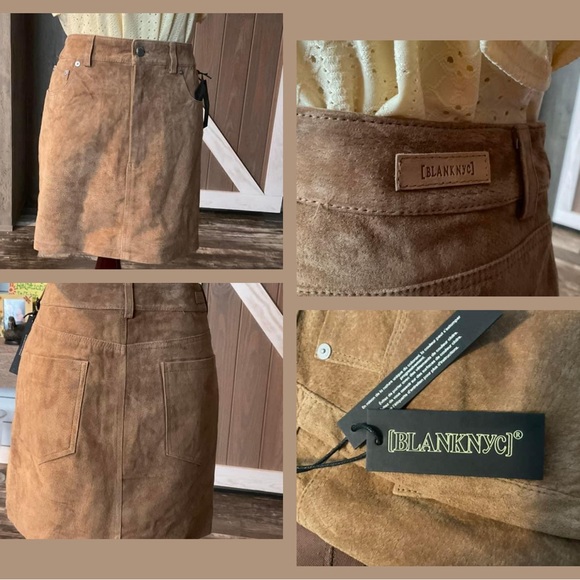 Blank NYC Dresses & Skirts - BlankNYC leather mini skirt in size 14. NWT